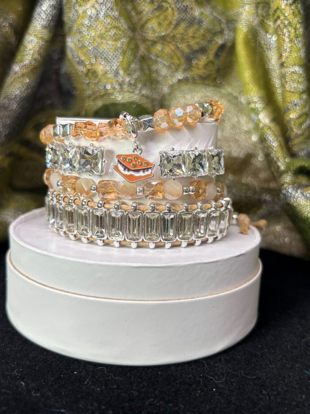 Bomb Party "There's S'more Where That Came From" Summer Stacks 4 Bracelet Stack